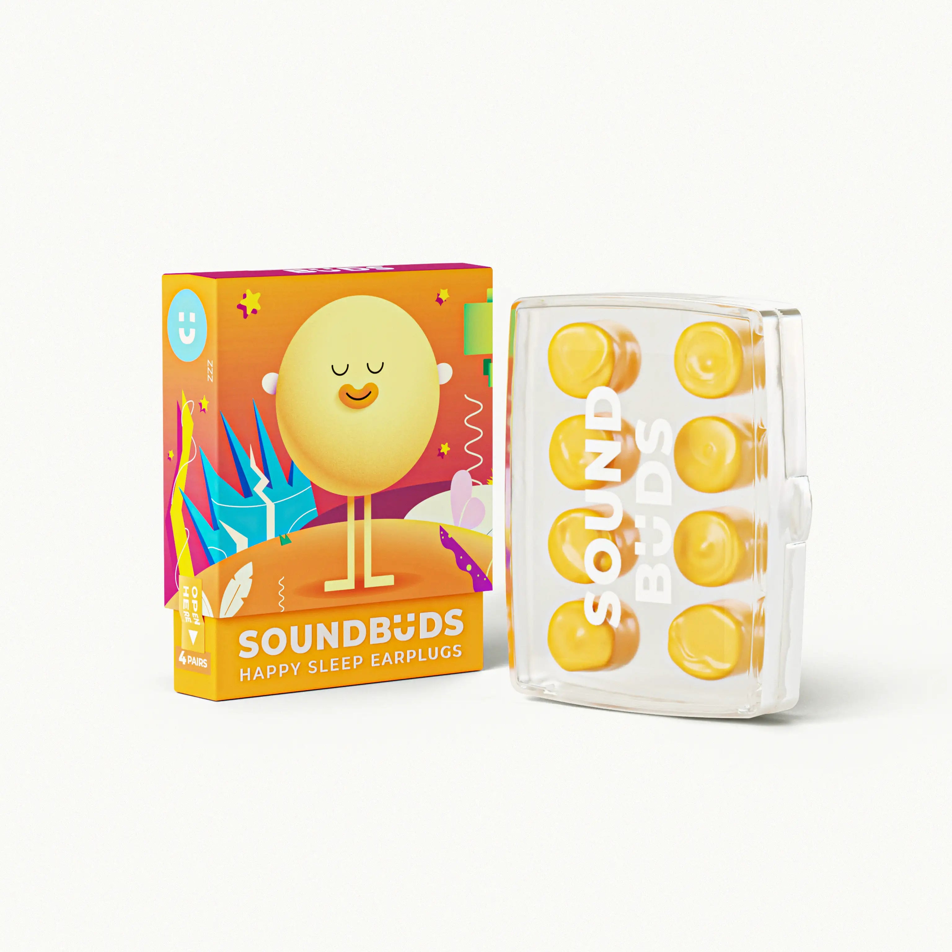 Premium orange silicone earplugs designed for a custom fit and pressure-free noise reduction, perfect for Australian side sleepers